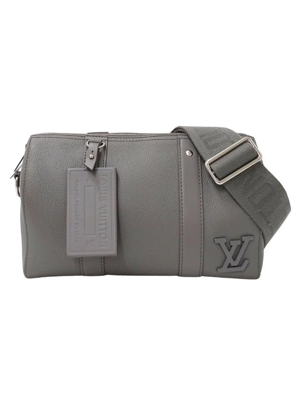 Louis Vuitton LV Aerogram Shoulder Bag City Keepall Gray